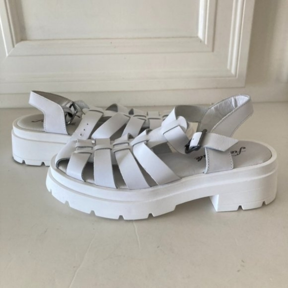 Free People Delaney Fisherman Platform Sandals Size - Picture 7 of 7